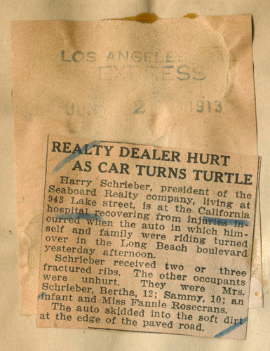 Realty dealer hurt as car turns turtle