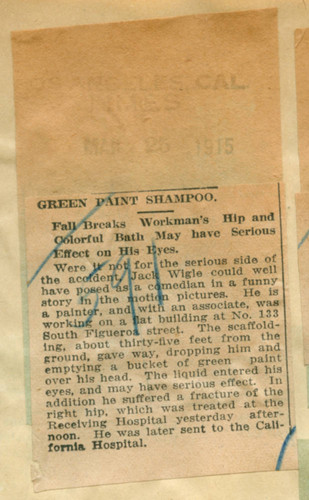 Green paint shampoo