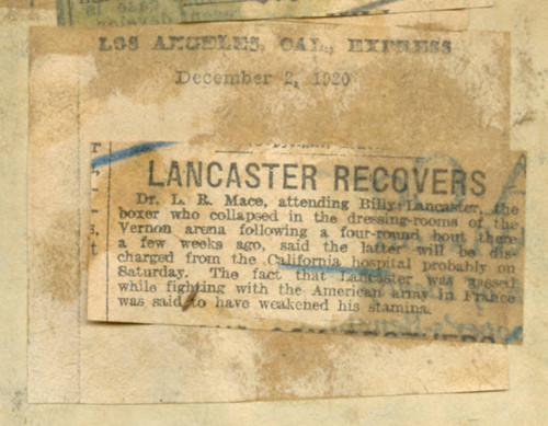 Lancaster recovers