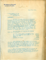 Letter from Walter Lindley to the members of the City Council of Los Angeles