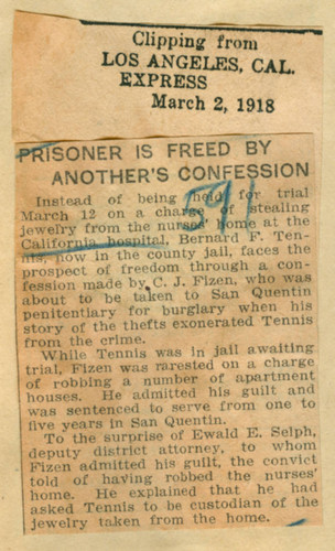 Prisoner is freed by another's confession