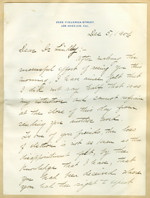 Letter from N. Jarvis Barlow to Walter Lindley