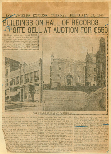 Buildings on Hall of Records site sell at auction for $550