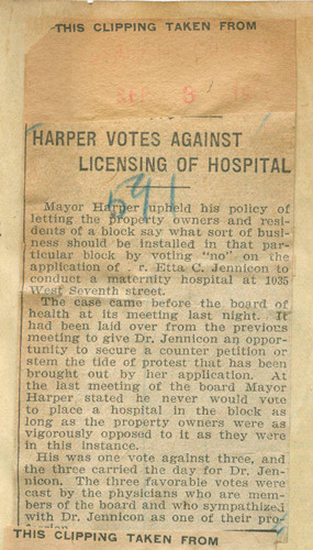 Harper votes against licensing of hospital
