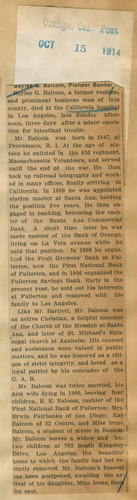 Bayles G. Balcom, pioneer banker