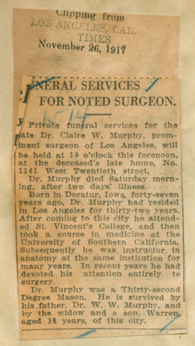 Funeral services for noted surgeon