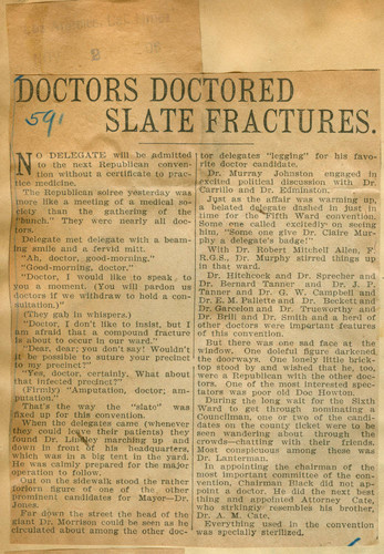 Doctors doctored slate fractures