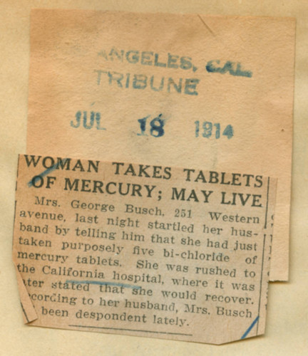 Woman takes tablets of mercury, may live