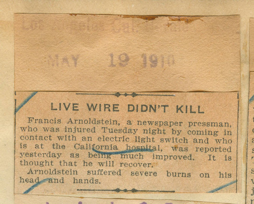 Live wire didn't kill