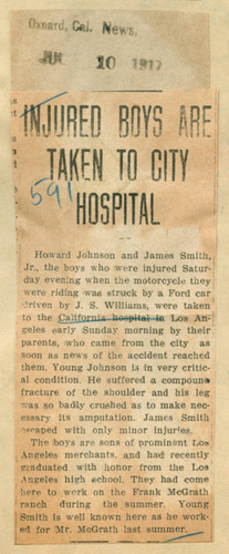 Injured boys are taken to city hospital