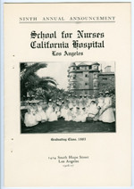 California Hospital Training School for Nurses brochure