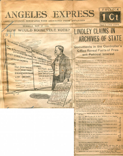 Lindley claims in archives of state