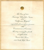 Commencement invitation