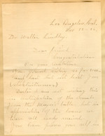 Letter from M. Abrams and C. E. Abrams to Walter Lindley