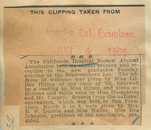 California Hospital Nurses' Alumni Association reunion