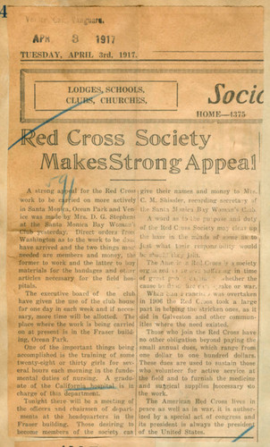 Red Cross Society makes strong appeal