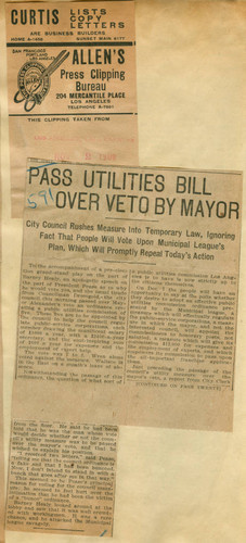 Pass utilities bill over veto by mayor