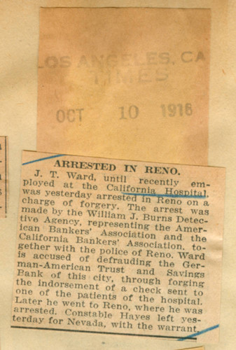 Arrested in Reno