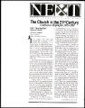 Article by Peter F. Drucker on the new Christian church