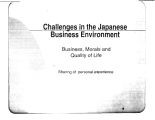 Challenges in the Japanese business environment