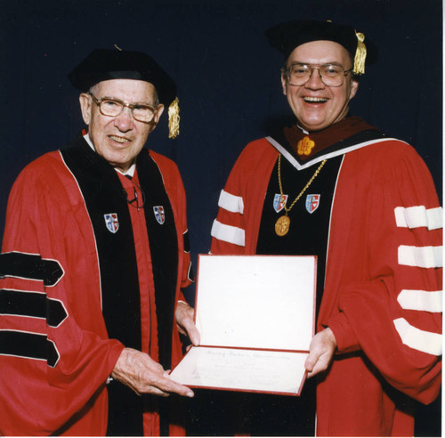 St. John's University convocation, 1996-04-12; A-1