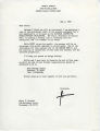 Correspondence from James C. Worthy to Peter Drucker, 1985-05-05