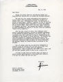 Correspondence from James C. Worthy to Peter Drucker, 1985-05-15