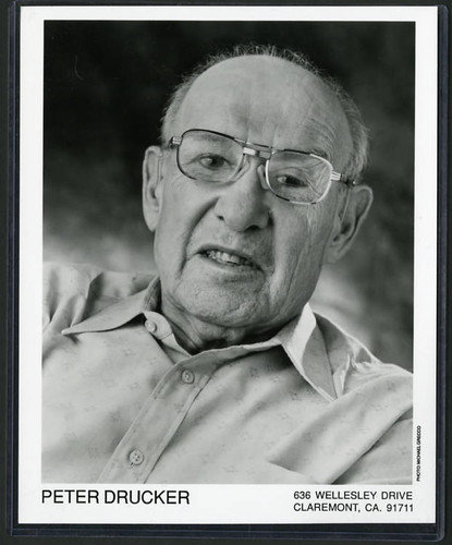 Photograph of Peter Drucker by Michael Grecco