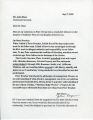 Correspondence from John Myser to John Shaw, 1999-09-07