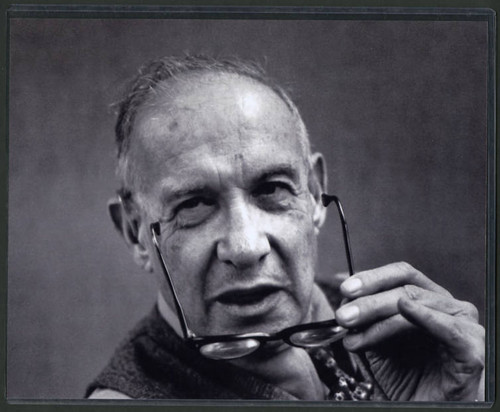 Close-up photograph of Peter Drucker