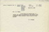 Correspondence from James C. Worthy to C.A. Meyer, 1955-03-23