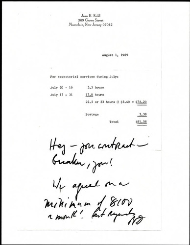 Correspondence from Peter F. Drucker to Jean H. Kidd