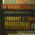 Footage of a selection of Peter F. Drucker's publications