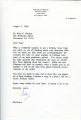 Correspondence from Walter B. Wriston to Peter Drucker, 1999-08-03