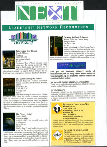 Book recommendation in printed journal featuring Peter F. Drucker