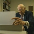 Footage of Peter F. Drucker working