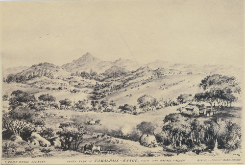 North-view of Tamalpais-Range, from San Raphael Valley