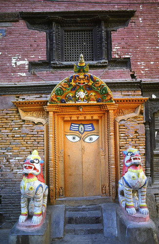 Carved doorway