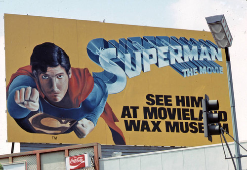 Superman movie billboard