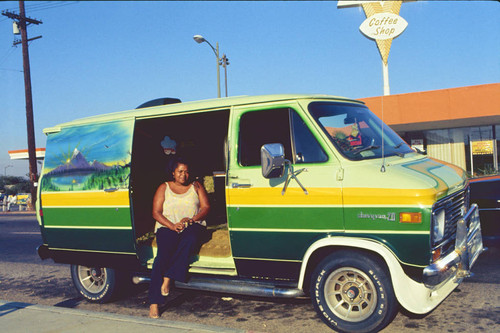 Customized painted van