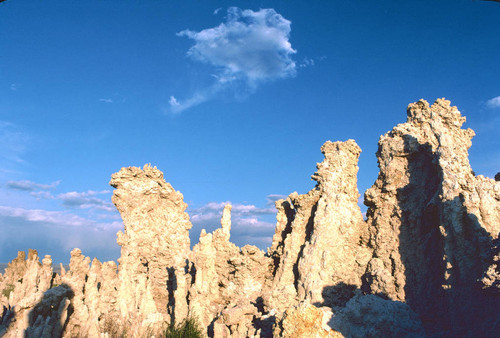 Limestone tufa tower rock formations