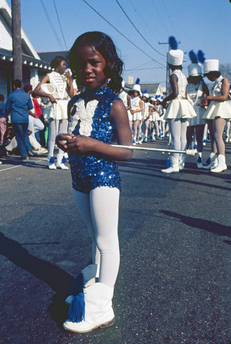 Little girl at carnival parade