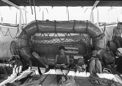 Hippies on boat