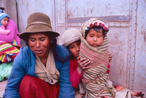 Indian woman and baby