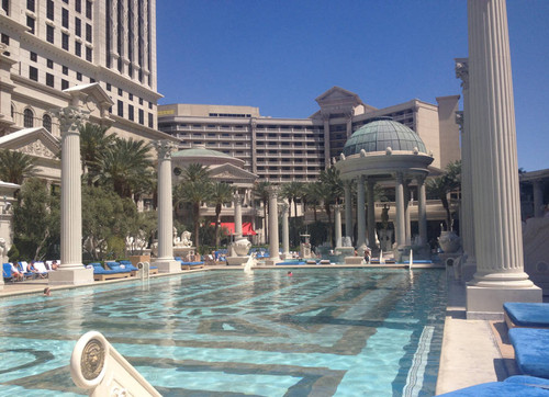 Caesars palace swimming pool