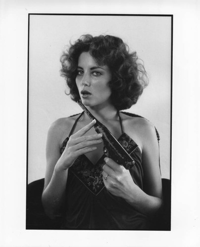 Model with gun