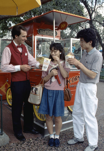 Japanese tourists at Disneyland