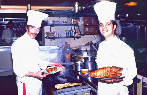 Chefs in kitchen