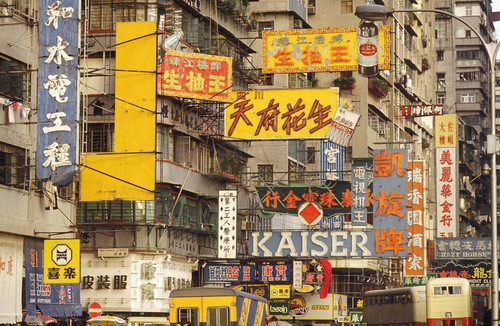 Maze of street signs