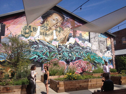 Downtown Los Angeles garden mural